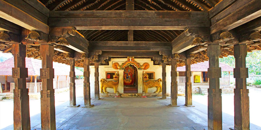 Ancient temple with intricate carvings